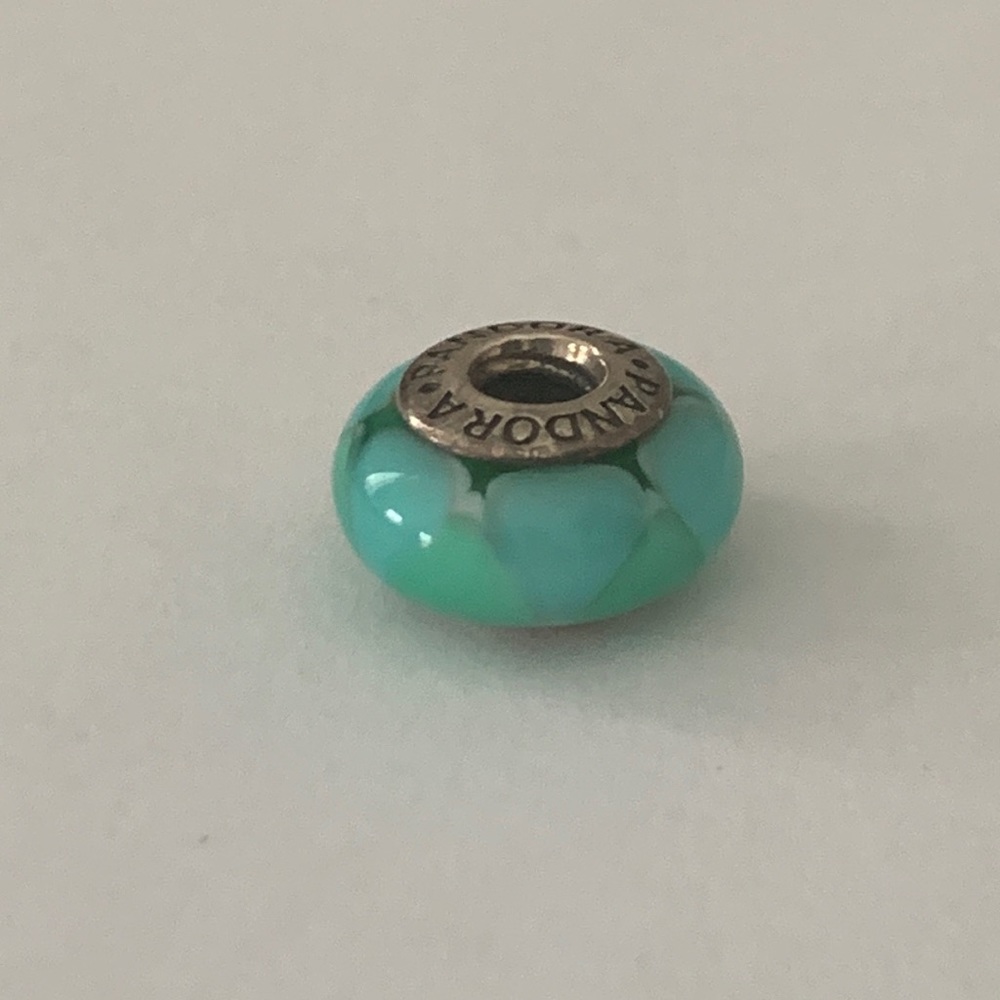 Pandora Glass Charm - Blue/Green